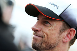 Jenson Button, McLaren met de media
