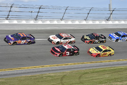 Denny Hamlin, Joe Gibbs Racing Toyota, Austin Dillon, Richard Childress Racing Chevrolet Camaro, Erik Jones, Joe Gibbs Racing Toyota, Joey Logano, Team Penske Ford Fusion, Martin Truex Jr., Furniture Row Racing Toyota, Ricky Stenhouse Jr., Roush Fenway Racing Ford Fusion