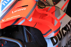 Appendices aérodynamiques sur une Ducati