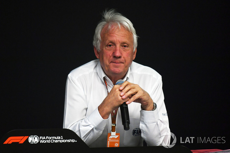 Charlie Whiting, Delegato FIA nella conferenza stampa