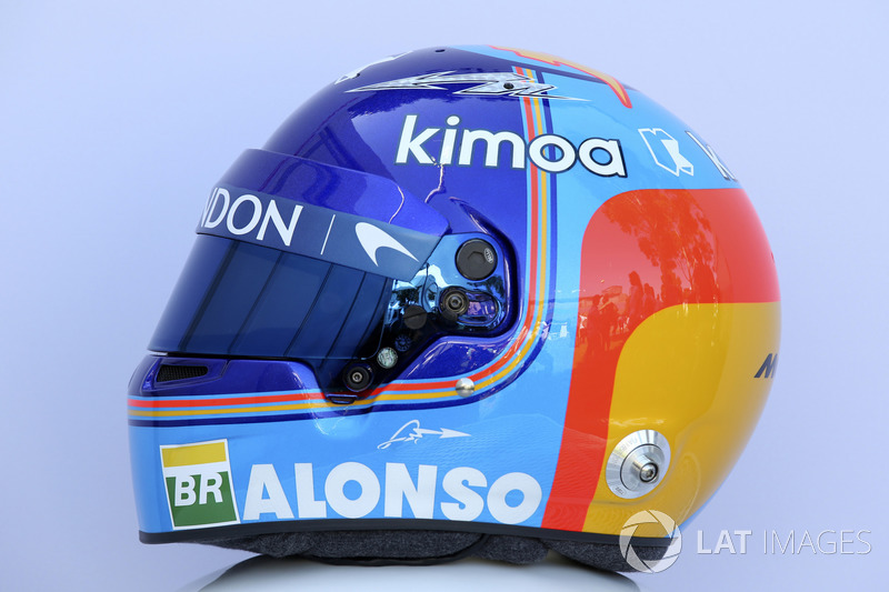 Casco de Fernando Alonso, McLaren