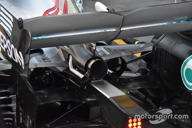 Detalle trasero Mercedes-AMG F1 W09