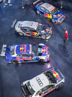 Mattias Ekström met de DTM-wagens en zijn EKS Audi S1 quattro WRX