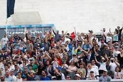Fans fill the grandstands