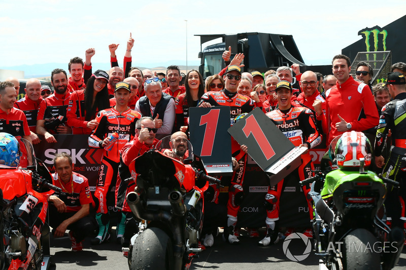 Marco Melandri, Chaz Davies et Michael Ruben Rinaldi