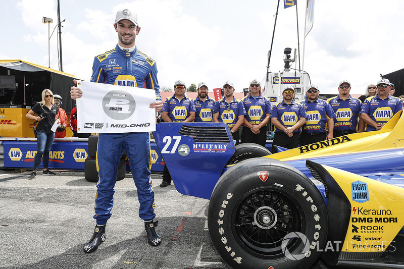 Polesitter Alexander Rossi, Andretti Autosport Honda