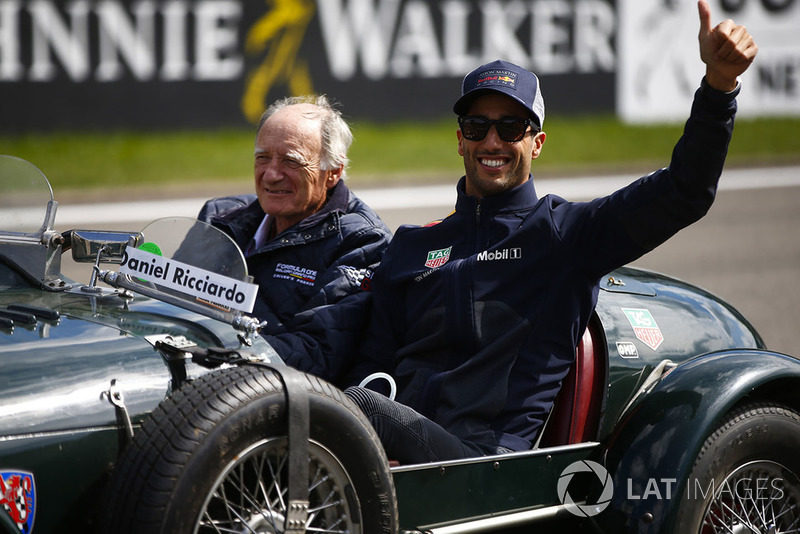 Daniel Ricciardo, Red Bull Racing, on the drivers' parade