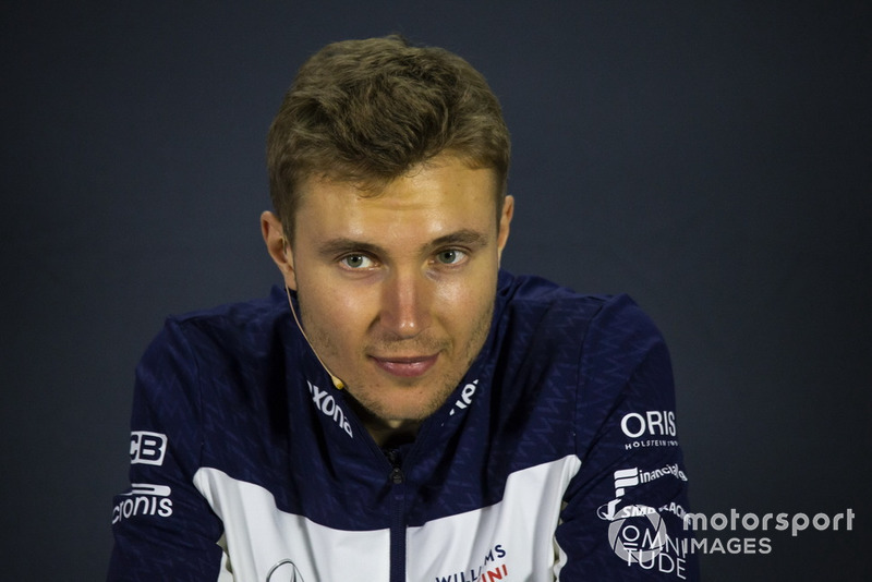 Sergey Sirotkin, Williams Racing en conférence de presse