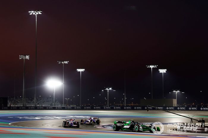 Zhou Guanyu, KICK Sauber C44, Liam Lawson, RB F1 Team VCARB 01, Yuki Tsunoda, RB F1 Team VCARB 01