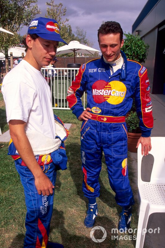 Ricardo Rosset,  Mastercard Lola with his team mate Vincenzo Sospiri,  Mastercard Lola