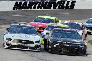 Darrell Wallace Jr., Richard Petty Motorsports, Chevrolet Camaro, Corey LaJoie, GO FAS Racing Ford