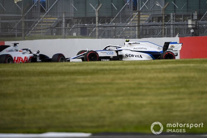 Nicholas Latifi, Williams FW43 spins 
