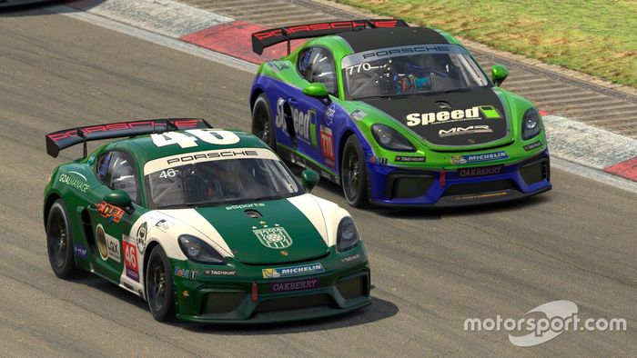 Rogério Santos Neto e Theo Manna em disputa por posição
