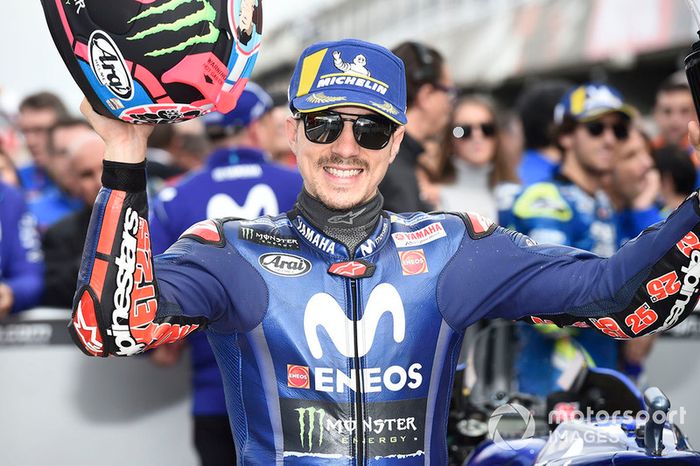 Ganador de la pole Maverick Viñales, Yamaha Factory Racing
