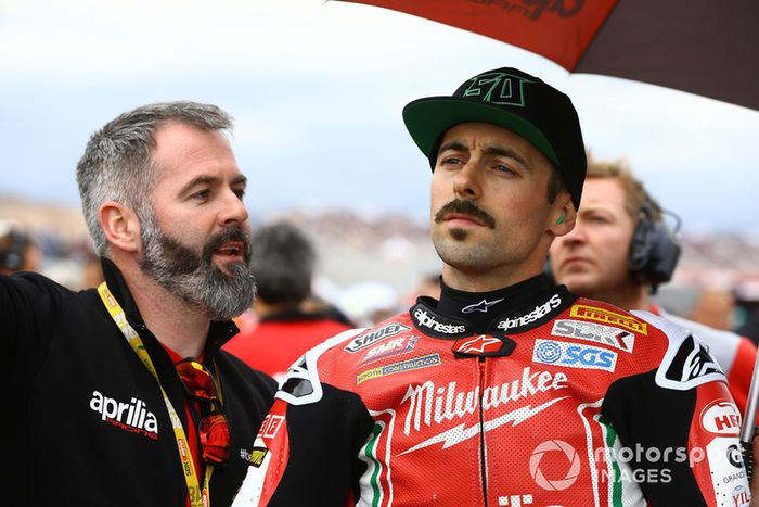 Phil Marron, Eugene Laverty, Milwaukee Aprilia