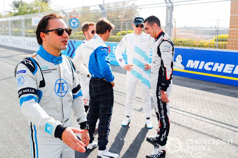 Jean-Eric Vergne, DS TECHEETAH, Felipe Massa, Venturi Formula E, Sébastien Buemi, Nissan e.Dams, Antonio Felix da Costa, BMW I Andretti Motorsports, Stoffel Vandoorne, HWA Racelab, pose for a photo on the grid