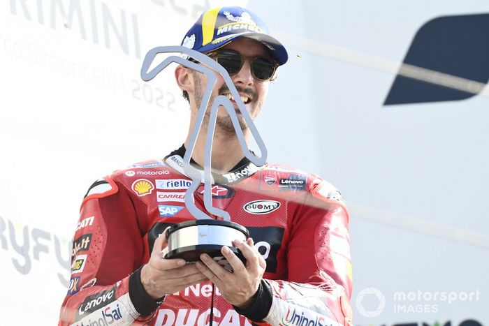 Podio: ganador Francesco Bagnaia, Ducati Team