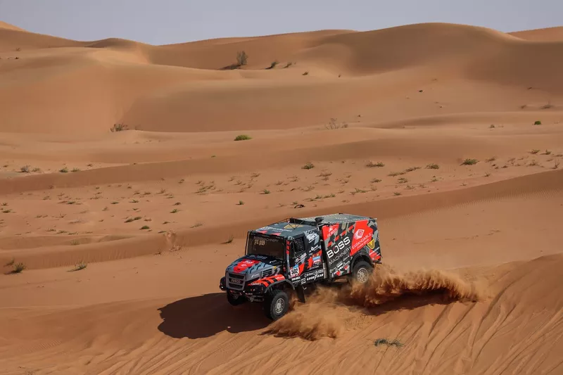 #502 Boss Machinery Team De Rooy Iveco: Janus van Kasteren, Darek Rodewald, Marcel Snijders
