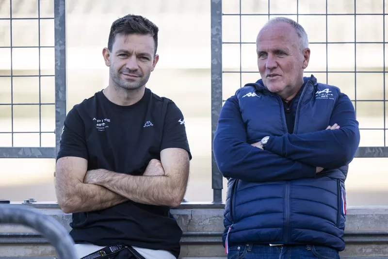 Matthieu Vaxiviere, Alpine, Philippe Sinault, Alpine Endurance Team Principal