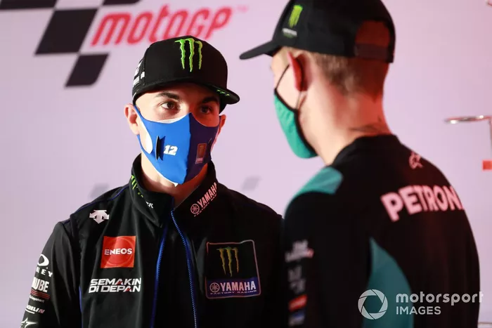 Maverick Viñales, Yamaha Factory Racing Fabio Quartararo, Petronas Yamaha SRT
