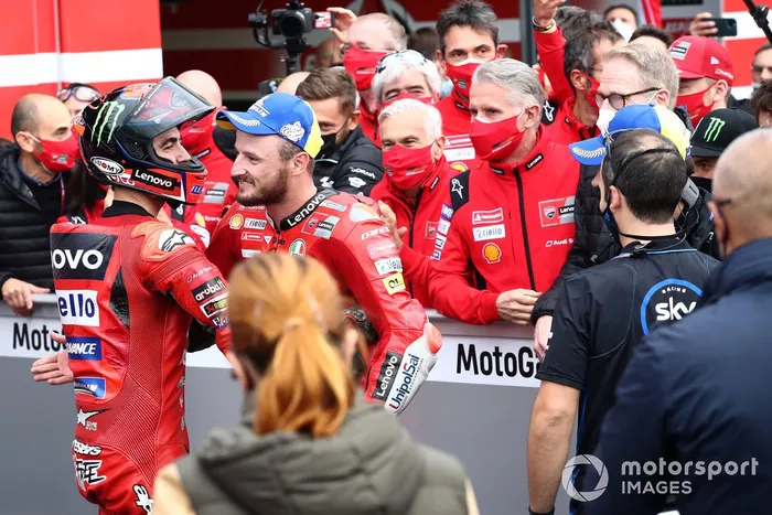 Francesco Bagnaia, Equipo Ducati, Jack Miller, Equipo Ducati