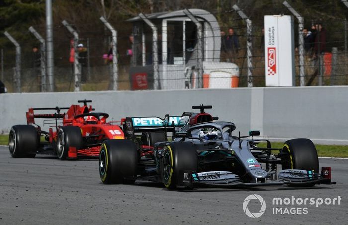 Valtteri Bottas, Mercedes F1 W11 EQ Performance, Charles Leclerc, Ferrari SF1000 
