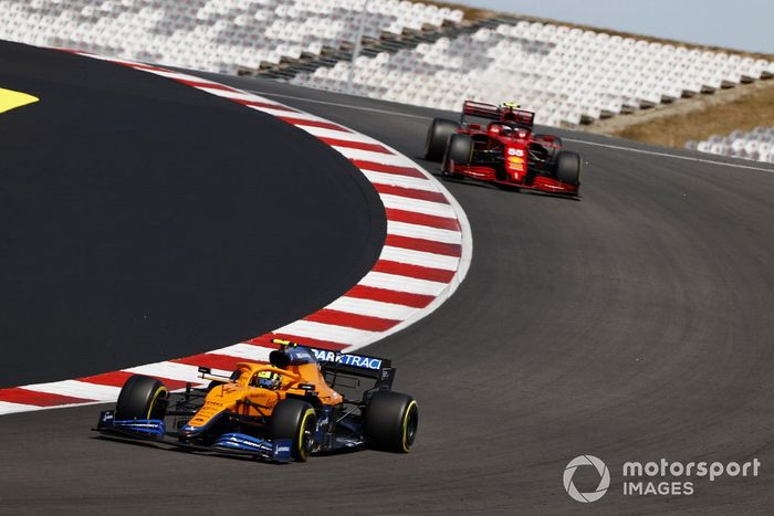 Carlos Sainz Jr., Ferrari SF21, Lando Norris, McLaren MCL35M