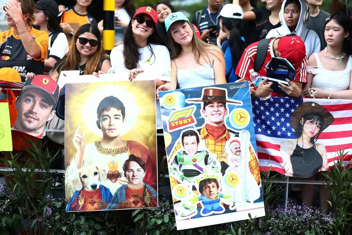 Fans of Charles Leclerc, Ferrari