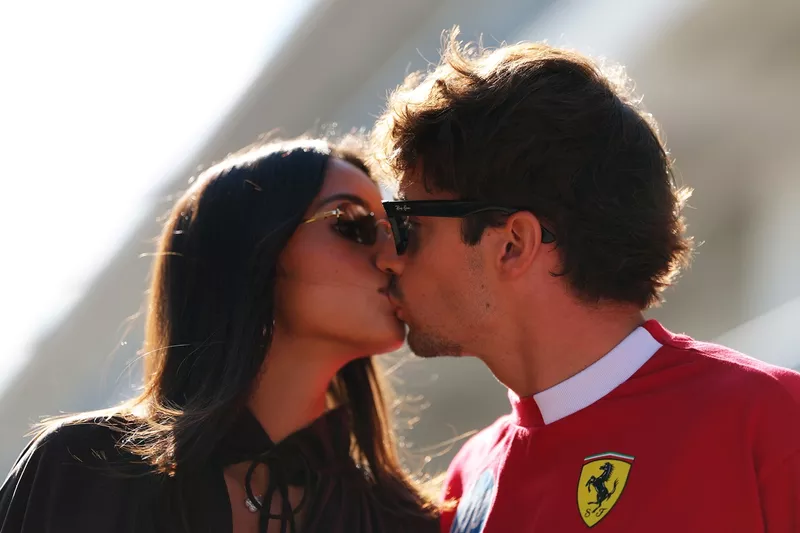 Charles Leclerc, Ferrari avec sa compagne Alexandra Saint Mleux