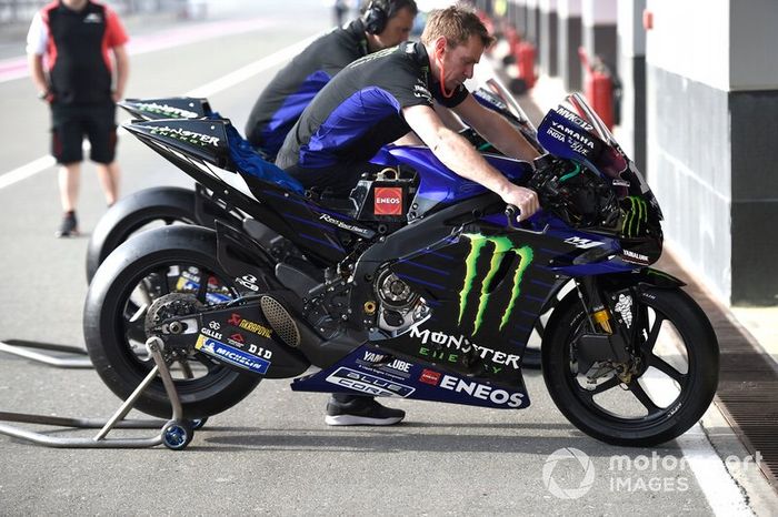 La moto del Yamaha Factory Racing