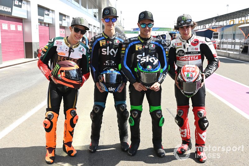 Andrea Migno, Bester Capital Dubai, Celestino Vietti, Sky Racing Team VR46, Dennis Foggia, Sky Racing Team VR46, Niccolo Antonelli, SIC58 Squadra Corse