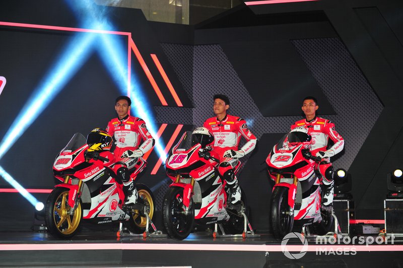 Awhin Sanjaya, Irfan Ardiansyah, Lucky Hendriansya, Astra Honda Racing Team