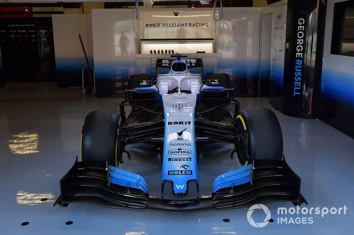 El Williams FW42 en el box