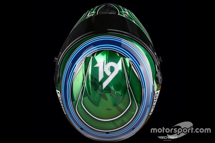 Casco de Felipe Massa para el GP de Abu Dhabi