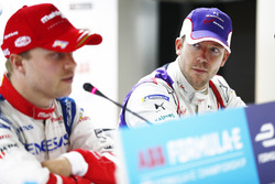 Felix Rosenqvist, Mahindra Racing, Sam Bird, DS Virgin Racing, nella conferenza stampa