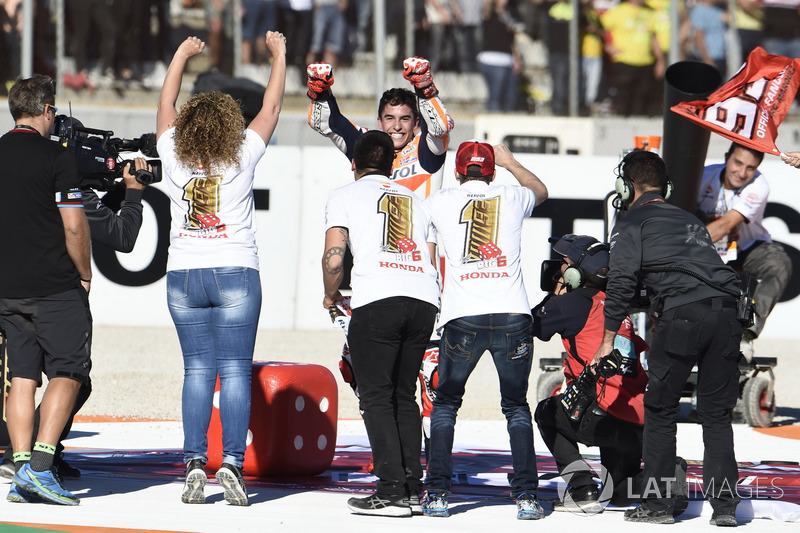 Le Champion du monde Marc Marquez, Repsol Honda Team fête son titre