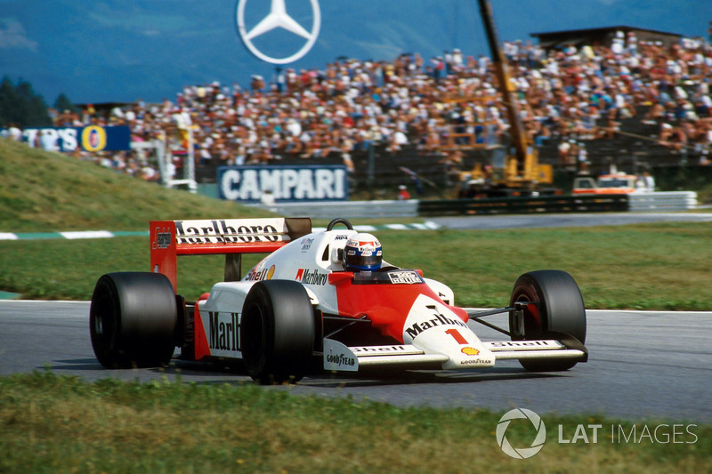 1986 : McLaren MP4/2C, à moteur TAG Porsche