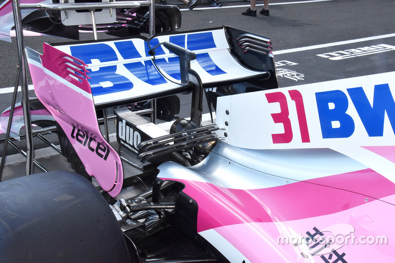 Detail sayap belakang Force India VJM11