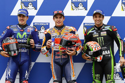 Marc Marquez, Repsol Honda Team, en pole position devant Maverick Viñales, Yamaha Factory Racing, et Johann Zarco, Monster Yamaha Tech 3