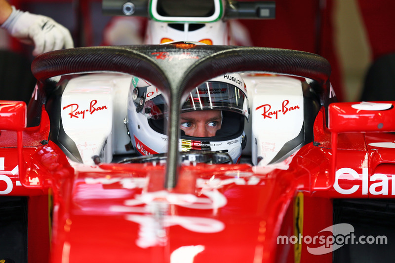 Sebastian Vettel, Ferrari SF16-H avec le Halo 2