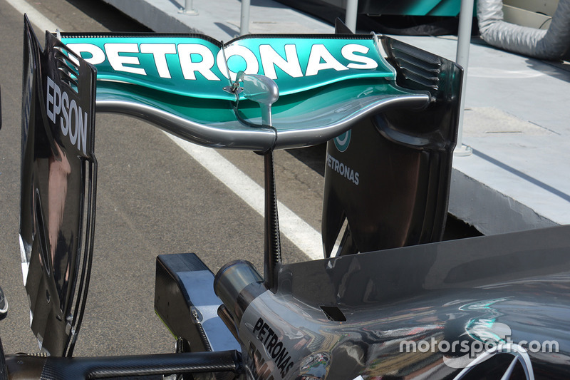 Mercedes AMG F1 rear wing detail