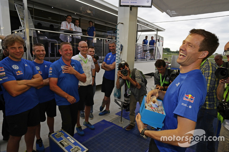 Team congratulates Sébastien Ogier, Volkswagen Motorsport to the birth of his son Tim