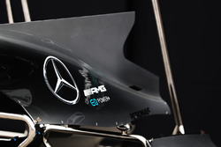 Détails de l'aileron de requin de la Mercedes F1 W08