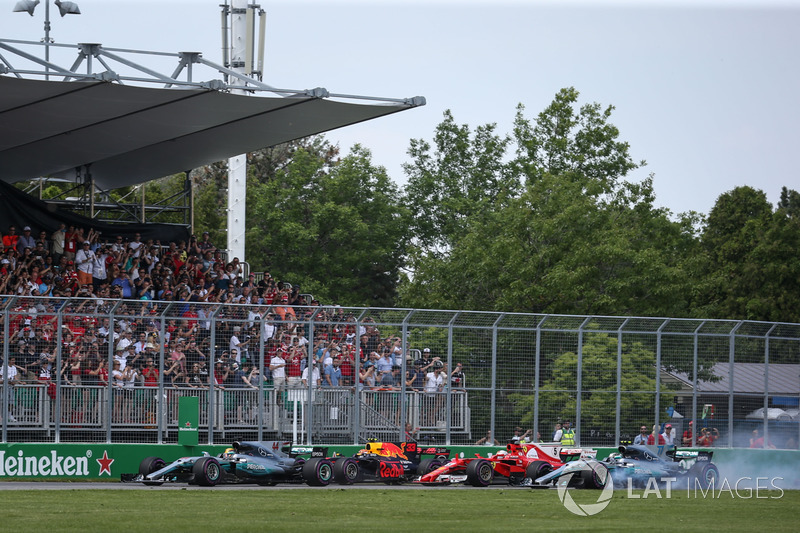 Льюіс Хемілтон, Mercedes-Benz F1 W08, на старті гонки