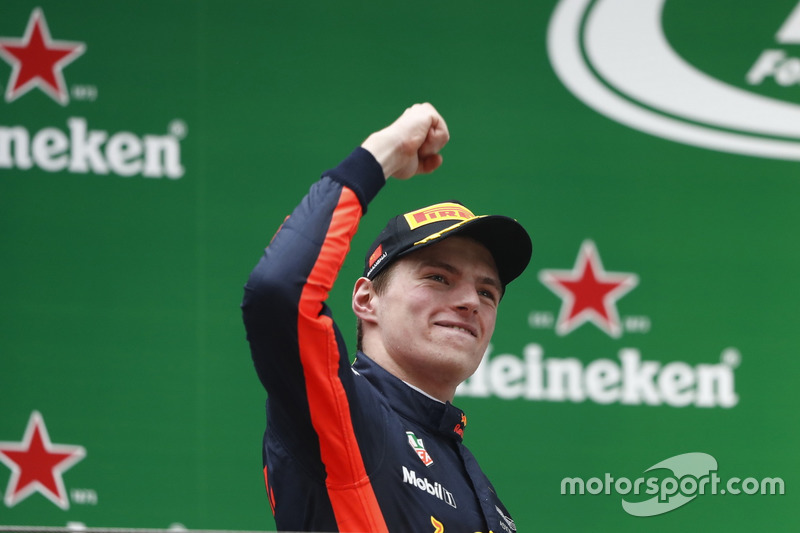 Podium: Max Verstappen, Red Bull Racing