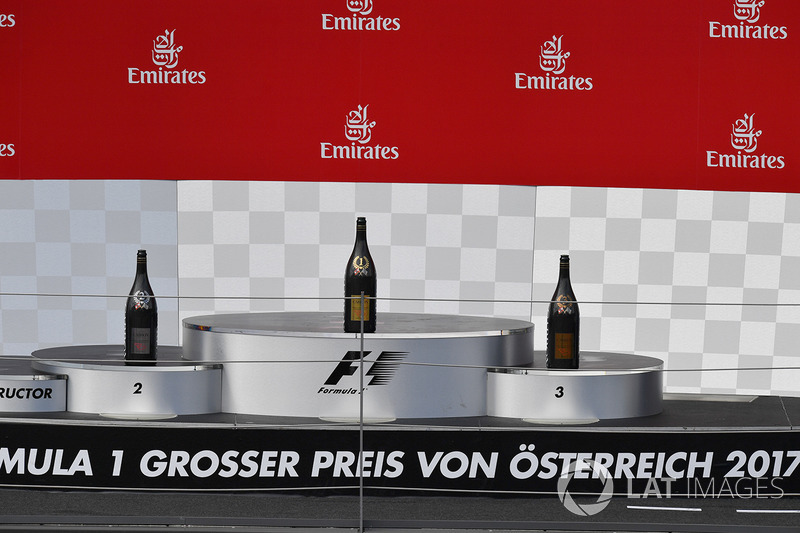 Champagne on the podium