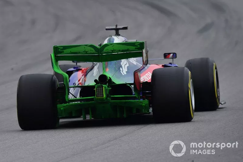 Scuderia Toro Rosso STR14 with aero paint on rear wing & diffuser