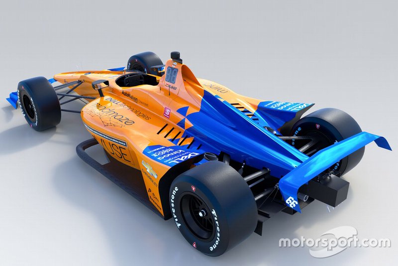 Decoración del McLaren Racing para la Indy 500 2019