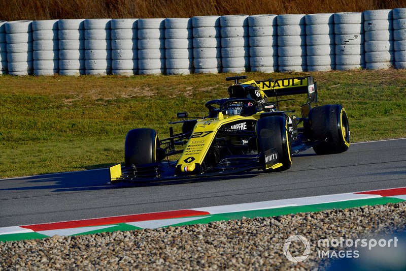 Nico Hulkenberg, Renault Sport F1 Team R.S. 19 en tête-à-queue
