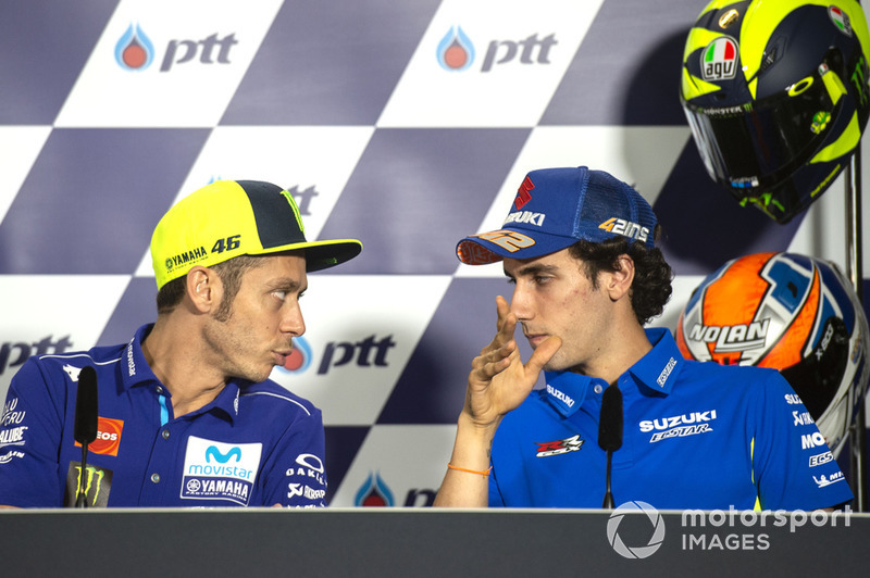 Valentino Rossi, Yamaha Factory Racing, Alex Rins, Team Suzuki MotoGP